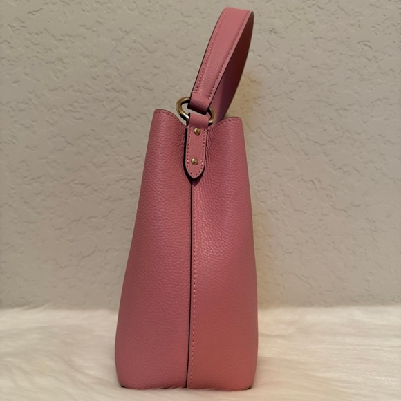 Coach Pink Shoulder Bag with Gold Hardware - Picture 4 of 10